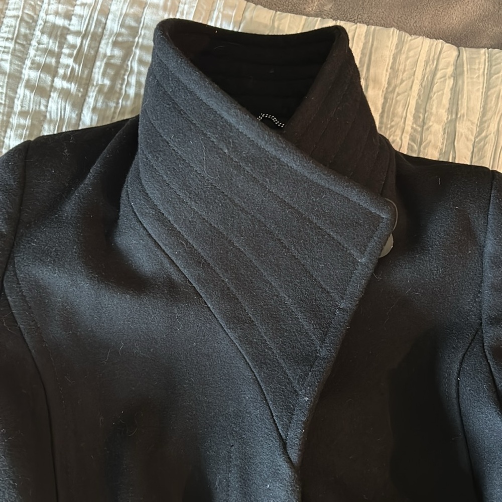 Babaton Black Belted Coat - Picture 12 of 12